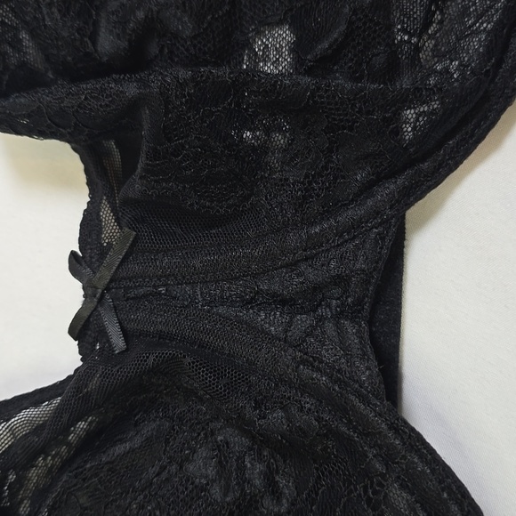 Hsia Lace Elegant Black Full Coverage Lift Underwire Bra Size 36G NwT. - Picture 3 of 7